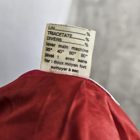 Ruty Paris Made in France Bouclé Tweed Blazer Pink Satin Trim Gold‎ Buttons 44 - Picture 15 of 15